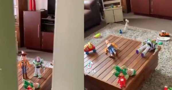 Video viral: Graban momento en que juguetes de 'Toy Story' se mueven solos