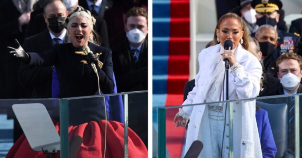 Lady Gaga y JLo cantaron por la nueva era de Joe Biden en EEUU