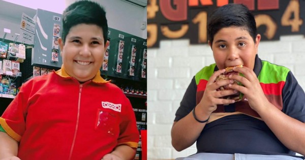 'Hmmmmm': Niño del Oxxo ahora anuncia hamburguesas