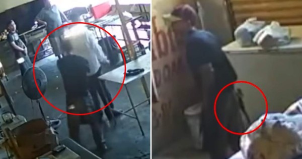 VIDEO: Extorsionador es abatido a balazos por víctima en una pollera