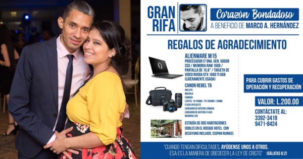 Esposa de sampedrano realiza gesto de amor que busca recaudar fondos para operación de su amado