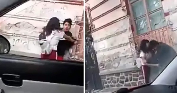 Video viral: joven golpea y humilla a su novio en plena calle