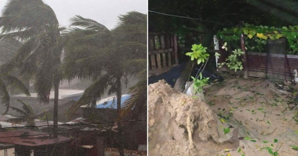 Impactantes videos muestra la fuerza destructora del Huracán Eta al tocar la costa de Nicaragua 