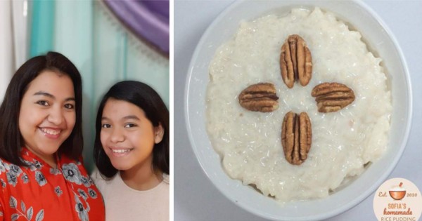 Madre e hija causan furor con delicioso arroz con leche en San Pedro Sula