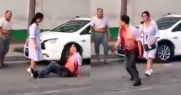 Graban a mujer apuñalando a su marido por infiel