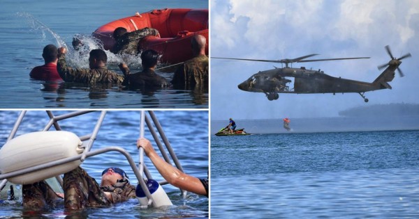 Militares de EEUU entrenan en Honduras rescates sobre agua