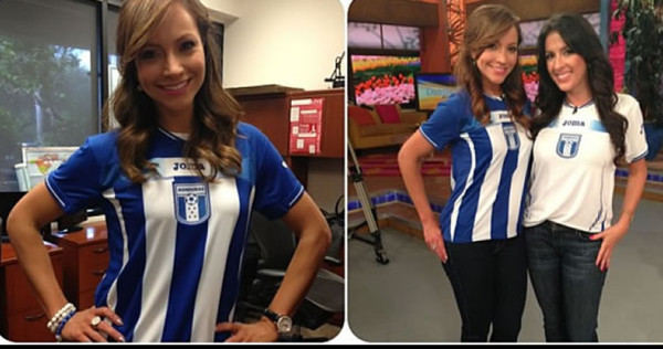 La afición hondureña se puso la camiseta para apoyar a la Bicolor