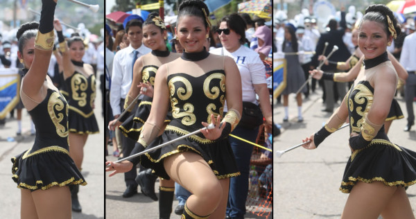 Las palillonas, las reinas de los desfiles patrios en Honduras