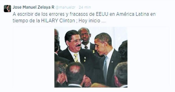 Molesta a Mel Zelaya que Hilary Clinton lo llame 'caricatura” en su libro