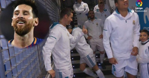 ¿Burla a Messi? Captan a Cristiano hablando del argentino con un niño
