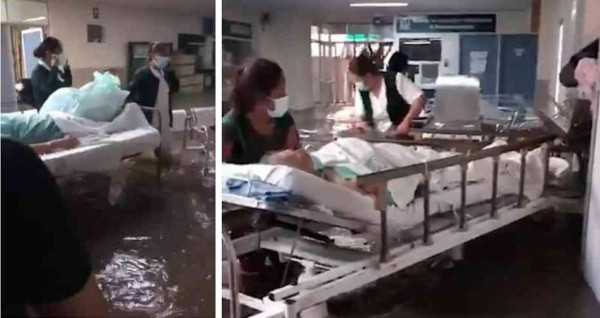 Mueren 16 pacientes en hospital de México inundado por lluvias