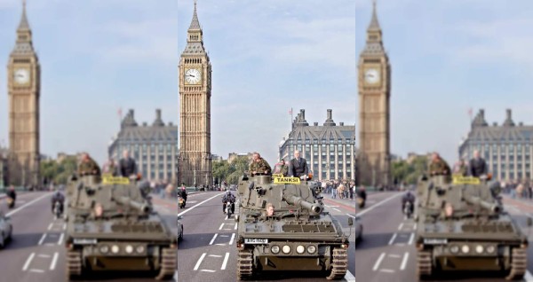 De paseo por Londres en tanque