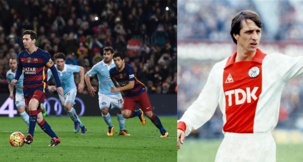 El penal de Messi que hizo feliz a Johan Cruyff