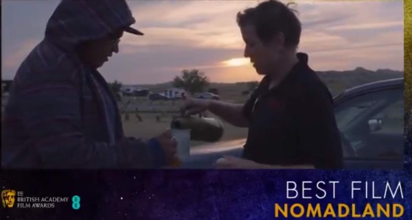Película Nomadland triunfa en los premios Bafta