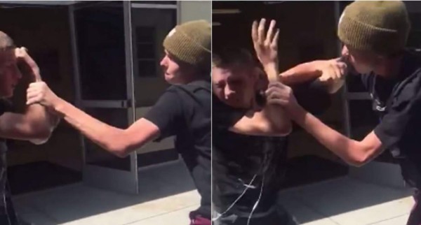 Estudiante ciego era golpeado y su amigo lo vengó