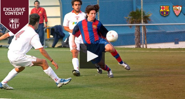 Video inédito de Messi: con 16 años le hizo cuatro goles al Sevilla