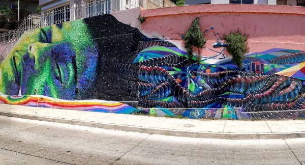 La joya del grafiti en Valparaíso, Chile