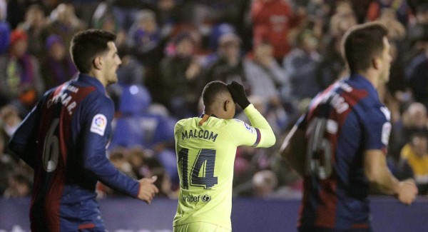 Barcelona cae ante Levante en la ida de octavos de final de Copa del Rey