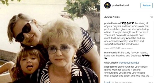 Billie Lourd agradece el apoyo la tras muerte de Carrie Fisher y Debbie Reynolds