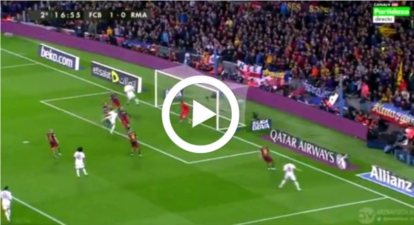 VIDEO: El golazo volea de Benzema al Barcelona