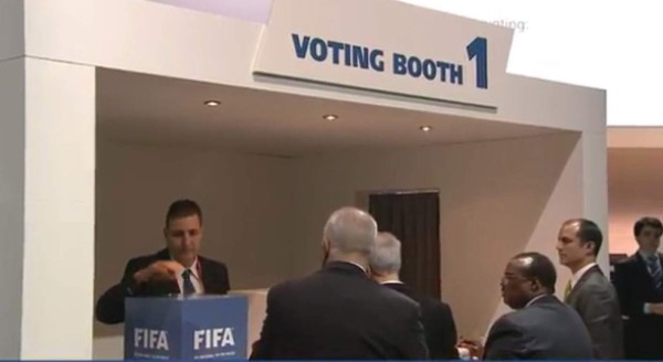 Jorge Salomón, presidente interino de la Fenafuth representó a Honduras en la votación.