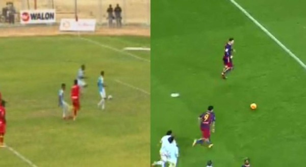 Quisieron imitar el penal de Messi y Suárez pero quedaron en ridículo