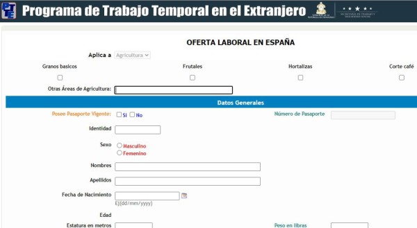 Requisitos para que hondureños viajen a trabajar a España