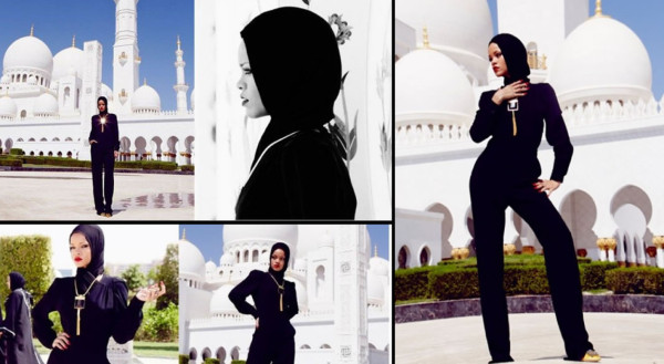 Echan a Rihanna de mezquita por fotos inapropiadas
