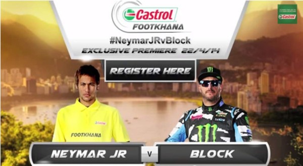 Video: Espectacular enfrentamiento entre Neymar y el piloto Ken Block