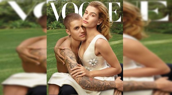 Justin y Hailey posan por primera vez como esposos