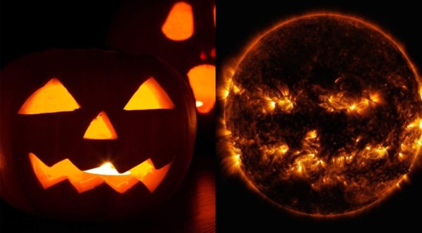 NASA revela foto del Sol en la que parece una calabaza de Halloween