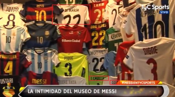 Las 3 camisetas del Real Madrid que tiene Messi en su museo