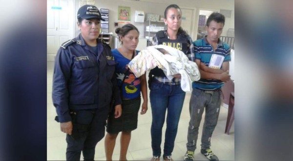 Bebé raptada en Comayagüela ya está con sus padres  
