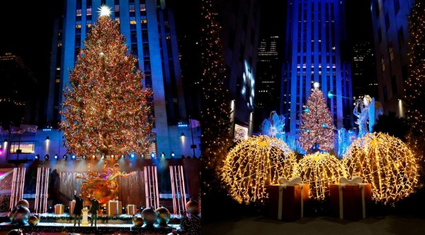 ¡Hermoso! Nueva York inaugura la época navideña con el encendido del árbol de Rockefeller