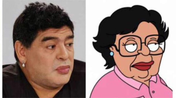 Los memes del nuevo rostro de Diego Maradona