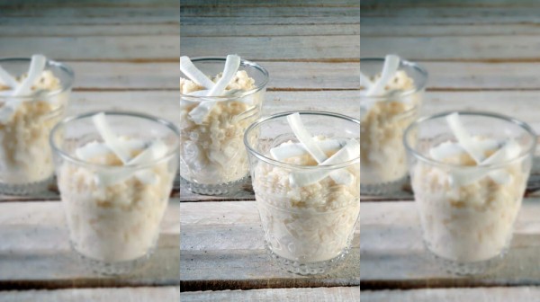 Arroz con leche de coco