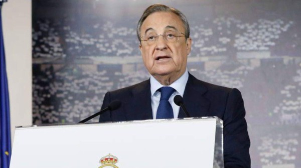 Florentino Pérez advierte al Barcelona: 'El Real Madrid nunca se rinde'