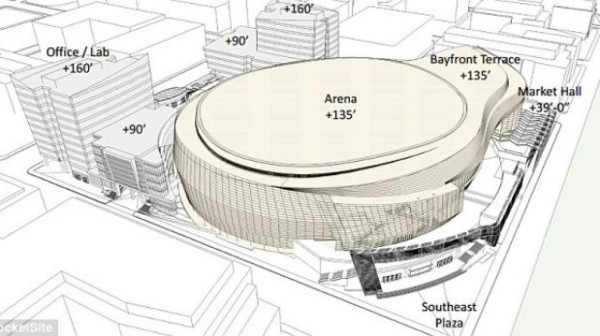 Critican nuevo estadio de la NBA por parecerse a 'un inodoro'