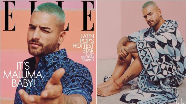 Maluma, el primer hombre en reinar en la portada de la revista 'ELLE' en Estados Unidos   
