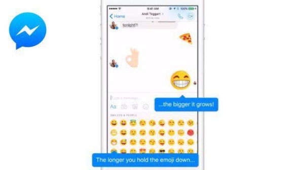 Messenger estrena los emojis gigantes