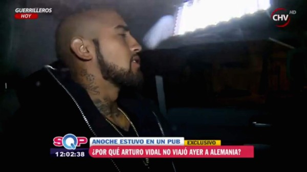 Vidal volvió a abandonar la concentración de Chile y acabó en un bar