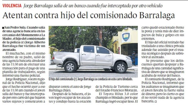 Barralaga protegía a los Valle y los Cachiros