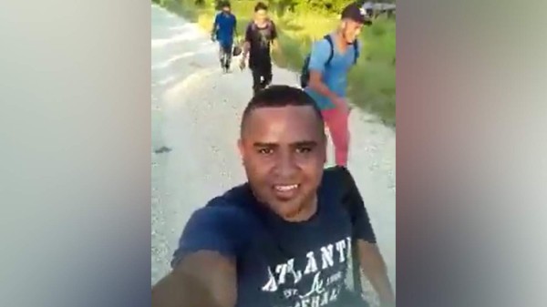 'Un saludo a toda a la raza de Victoria, Yoro'; hondureño grabó sus últimos momentos en su camino a Estados Unidos