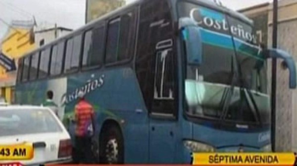 Tirotean bus interurbano en Tegucigalpa
