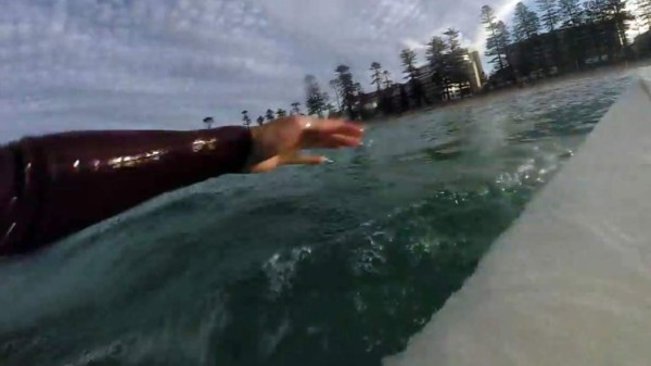 Aterrador: surfista graba encuentro con un 'tiburón blanco'