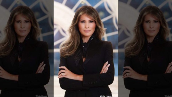 Melania Trump deslumbra en retrato oficial de la Casa Blanca