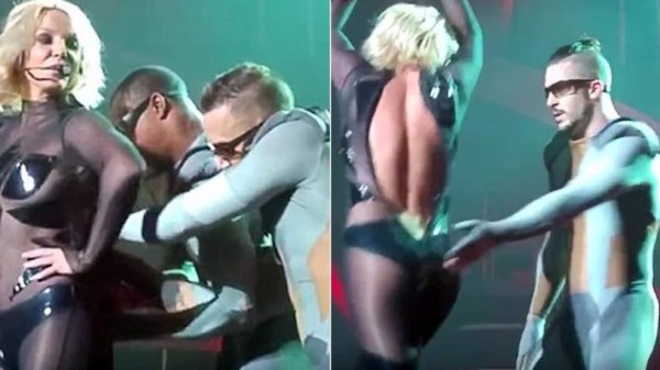 Britney Spears tuvo un accidente en su 'show'