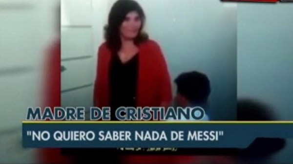 Madre de Cristiano se enfada con su nieto por Messi