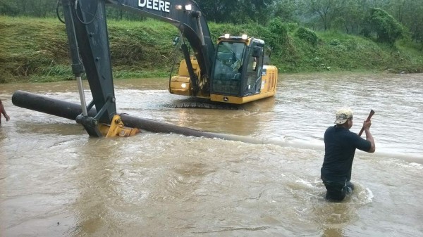 Centenares de teleños con problemas de agua por lluvias