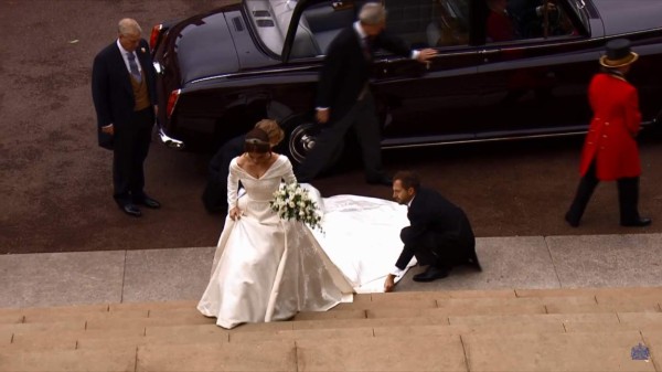 Todos los detalles del vestido de novia que eligió la princesa Eugenia de York